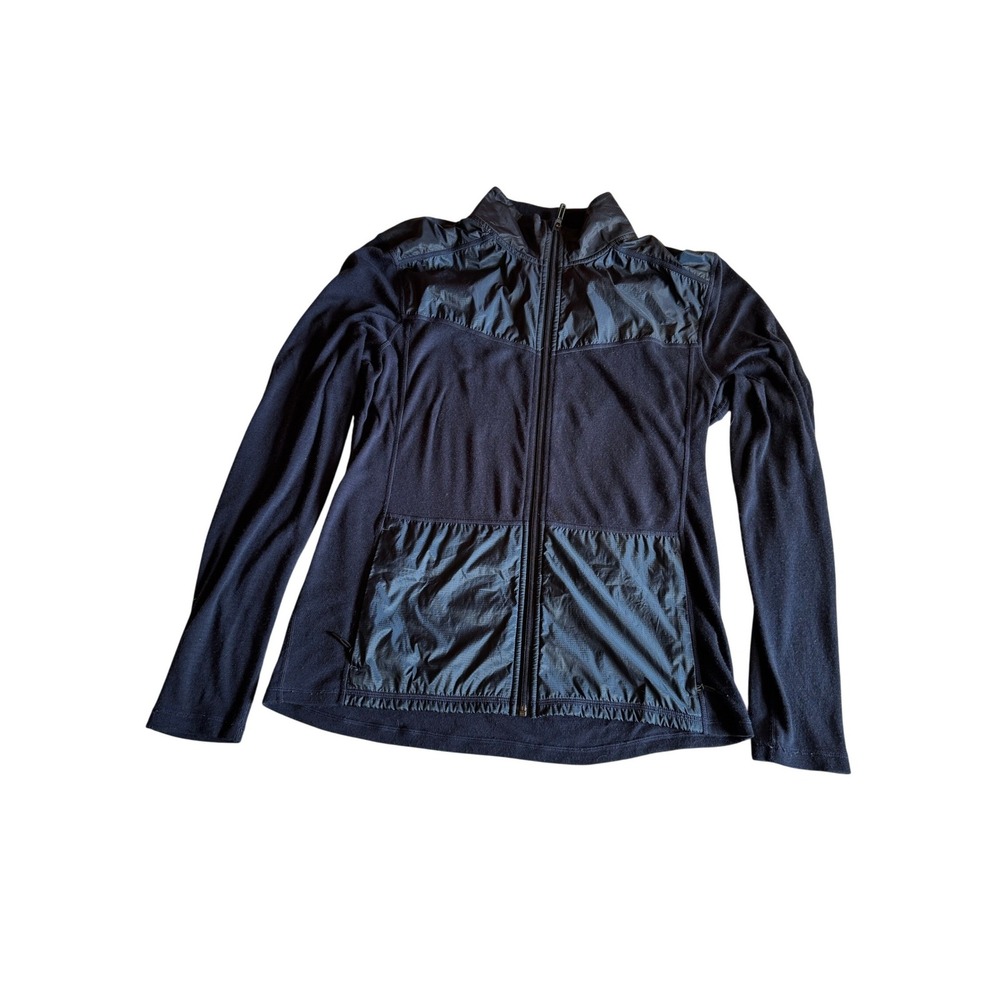 Smartwool Mens Merino Wool Hybrid Full Zip Jacket‎ Navy Activewear Flaws